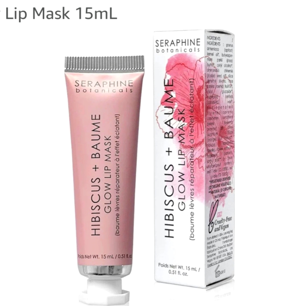 Hibiscus + Baume glow lip mask